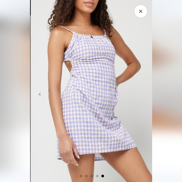 NWT 121$ L*Space Anika Mini Dress in Park Slope Gingham - Picture 5 of 5